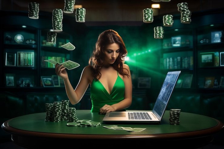 Tampilan live dealer Bandar Ceme di rupia toto dengan studio profesional